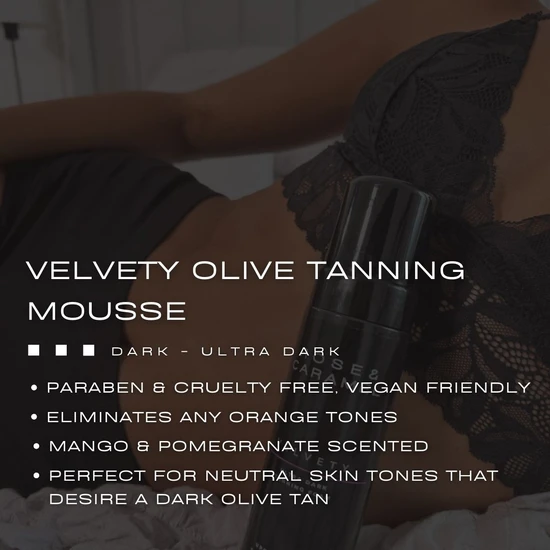 Rose & Caramel Velvety Dark Olive Tanning Mousse 200ml