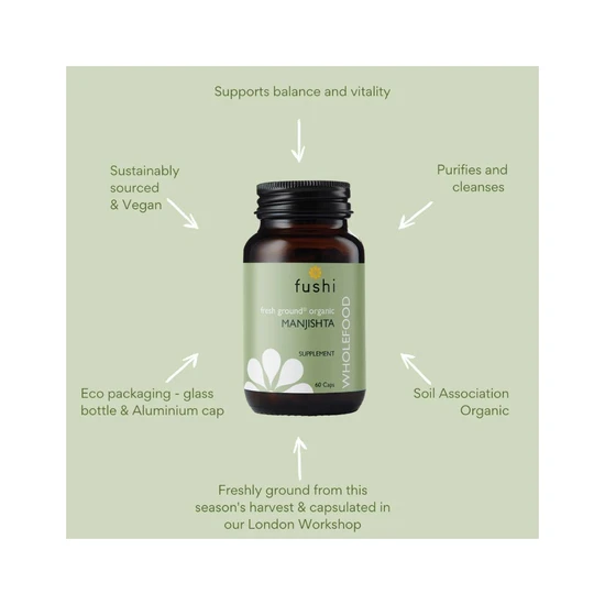 Fushi Organic Manjistha x 60 Capsules
