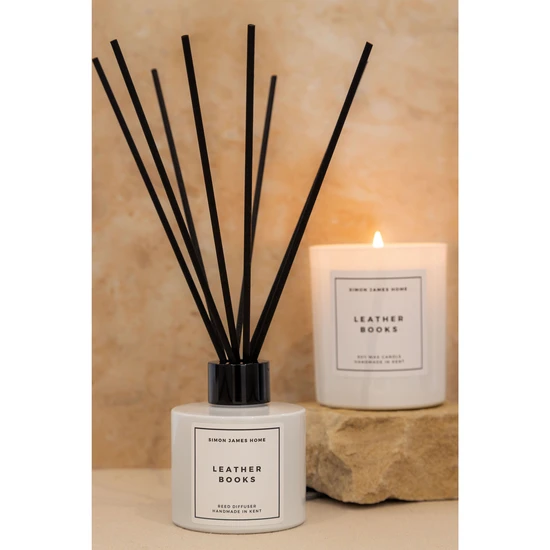 Simon James Home Leather Books Reed Diffuser
