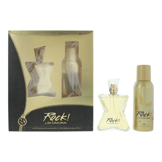 Shakira Rock! Eau De Toilette 80ml + Deodorant Spray 150ml Gift Set For Her 80ml