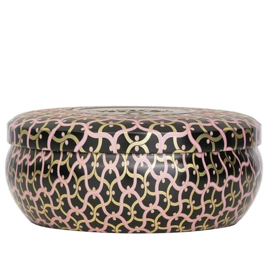 VOLUSPA 3 Wick Decorative Tin Candle Pink Citron Grapefruit 340g