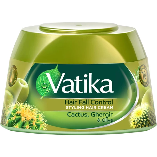 Dabur Vatika Naturals Olive Cactus & Ghergir Styling Hair Cream 210ml