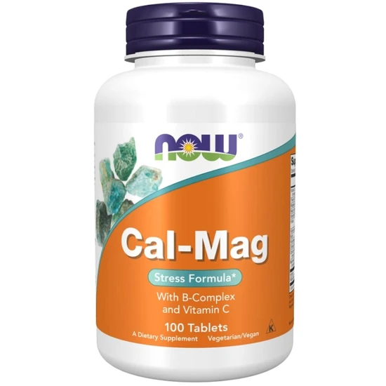 NOW Foods Cal-Mag With B-Complex & Vitamin C 100 Tablets
