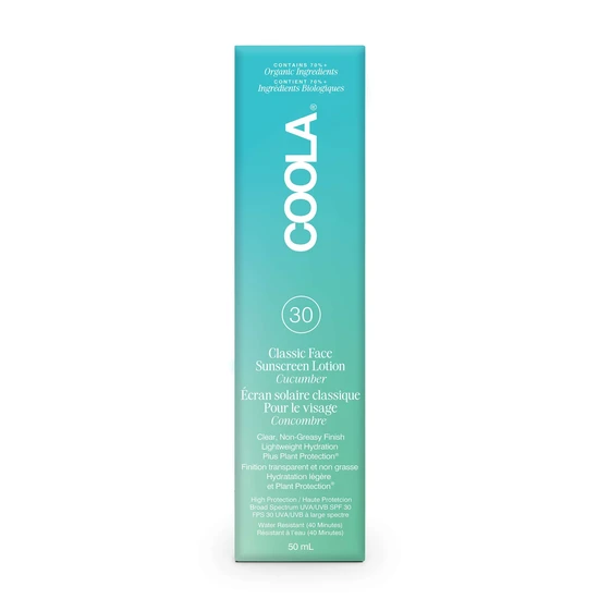 Coola Classic Face Sunscreen SPF 30 Cucumber 50ml