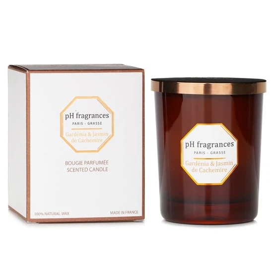 pH fragrances Scented Candle Gardenia & Jasmine Of Cashmere 180g