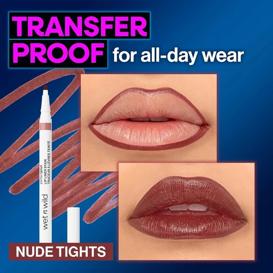 Wet N Wild Perfect Pout Lip Liner Stain Nude Tights