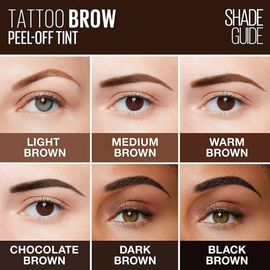 Maybelline Tattoo Brow Easy Peel Off Tint 3 Dark Brown