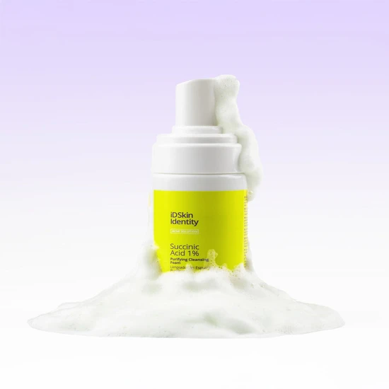 iD Skin Identity Acne Solution Succinic Acid 1% Purifying Cleansing Foam 100ml