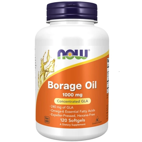 NOW Foods Borage Oil 1000mg 120 Softgels