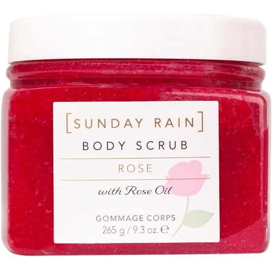 Sunday Rain Rose Body Scrub 265g