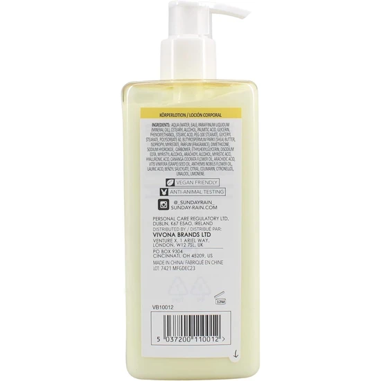 Sunday Rain Chamomile & Ylang Ylang Body Lotion