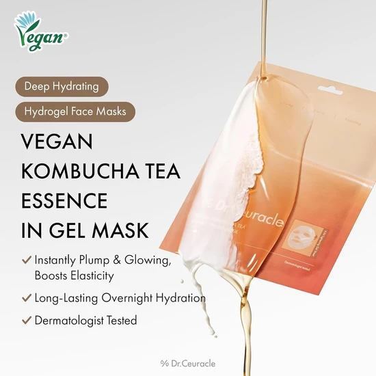 Dr. Ceuracle Vegan Kombucha Tea Essence Gel Mask x1