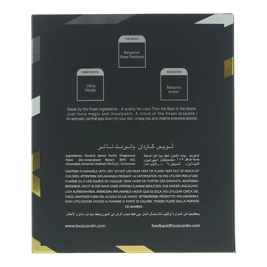 Louis Cardin Vibrant Noir Eau De Parfum 95ml