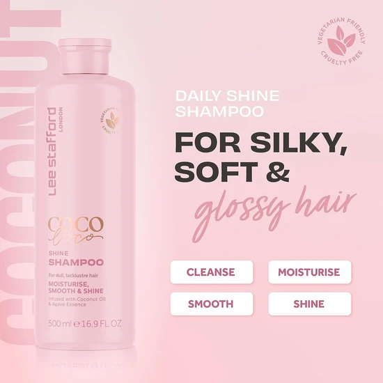 Lee Stafford Coco Loco Shine Shampoo 500ml