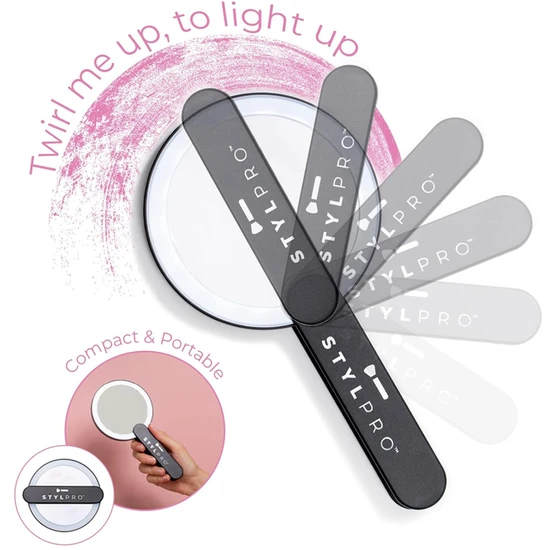 Stylpro Twirl Me Up Handheld LED Mirror