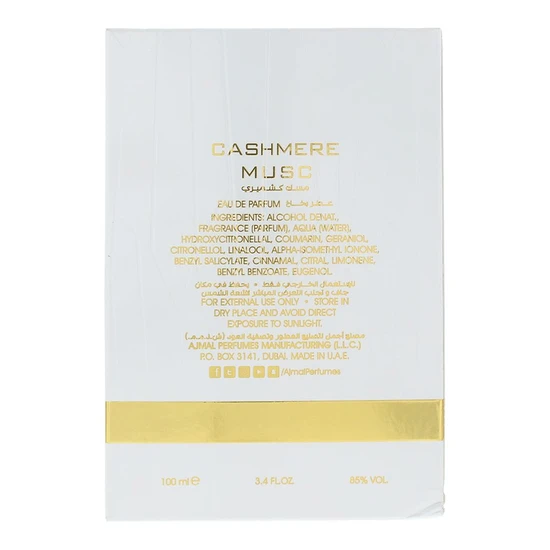 Ajmal Cashmere Musc Eau De Parfum 100ml