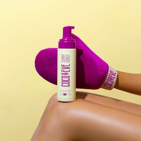 Coco & Eve Sunny Honey Soft Velvet Tan Mitt