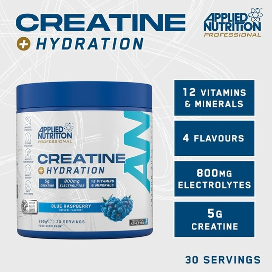 Applied Nutrition Creatine + Hydration Blue Raspberry 360g