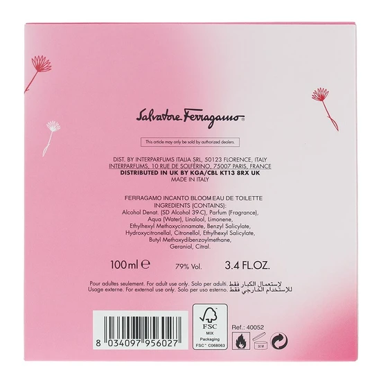 Salvatore Ferragamo Incanto Bloom Eau De Toilette 100ml