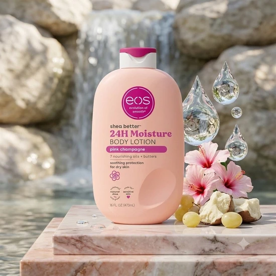 Eos Shea Better 24h Moisture Pink Champagne Body Lotion 473ml
