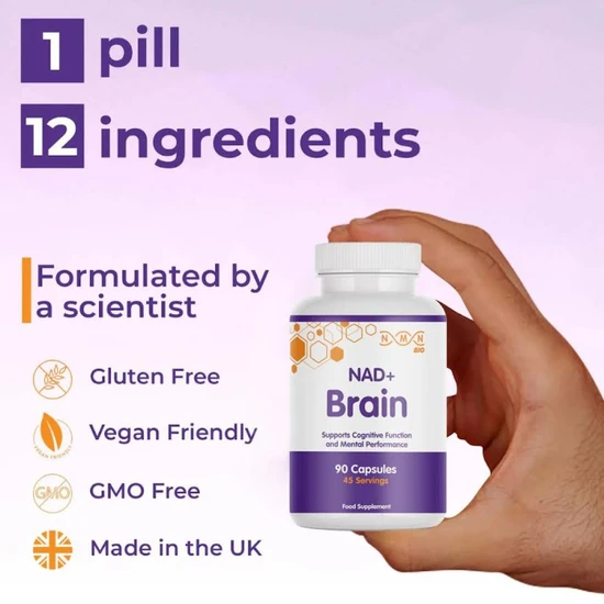 NMN Bio NAD+ Brain Capsules 90 Capsules