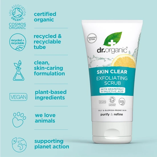 Dr. Organic Plus Exfoliating Scrub 150ml