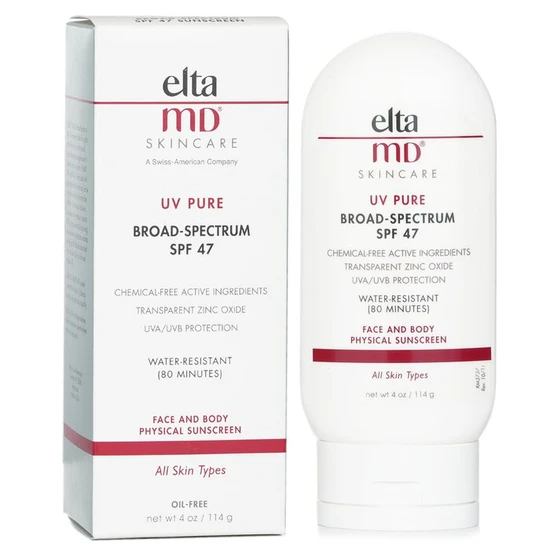 EltaMD UV Pure Water-Resistant Face & Body Physical Sunscreen SPF 47 114g