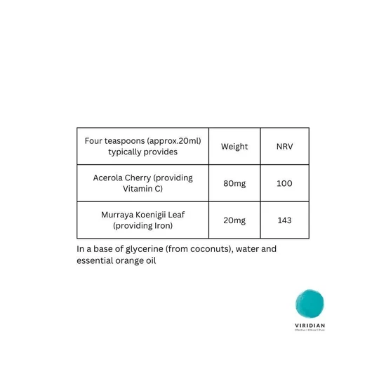 Viridian Wholefood Liquid Iron 200ml
