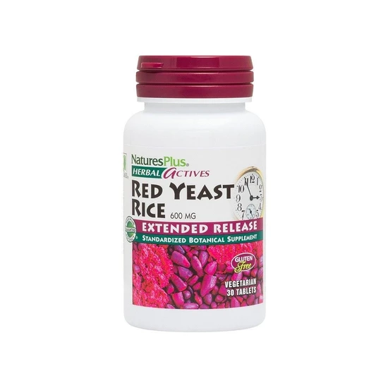 Nature's Plus Herbal Actives Extended Release Red Yeast Rice 600mg 30 Tablets