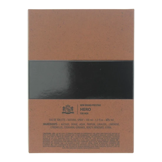 New Brand Prestige Prestige Hero For Men Eau De Toilette 100ml