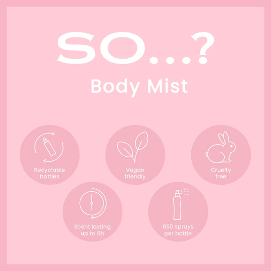 SO...? Strawberry & Cream Body Mist 100ml