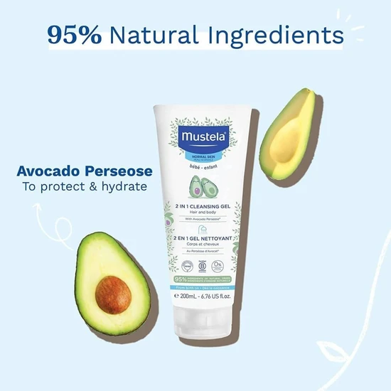 Mustela 2 In 1 Cleansing Gel 200ml