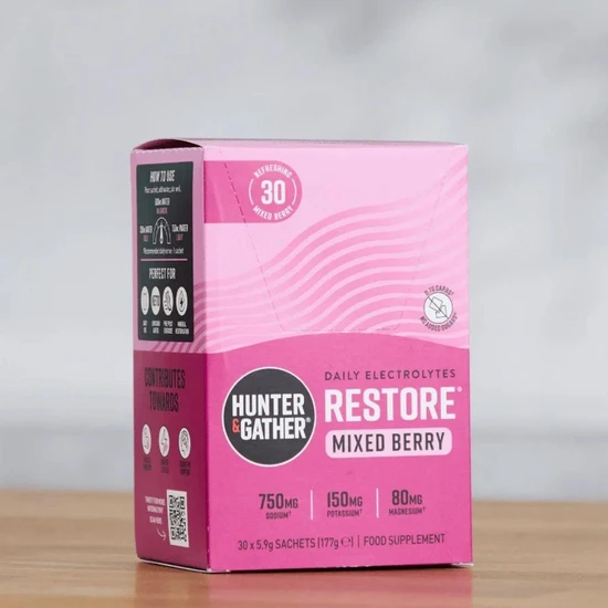 Hunter and Gather Restore Mixed Berries Electrolyte Sachets 30 Sachets