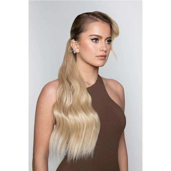 LullaBellz Midi Grande Brushed Out Wave 22'' Wraparound Pony BLONDES | SILVER GREY
