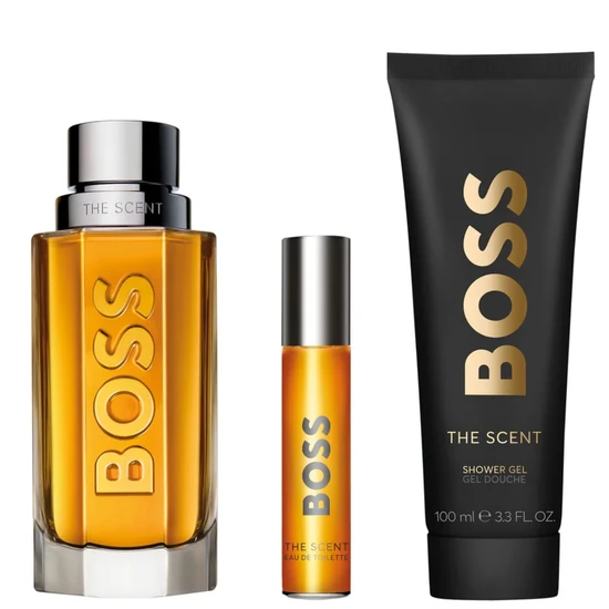 Hugo Boss The Scent Eau De Toilette 100ml Gift Set 100ml & 10ml Eau De Toilette & 100ml Shower Gel