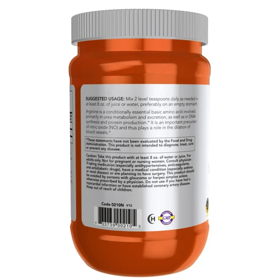 NOW Foods L-Arginine Pure Powder 454g