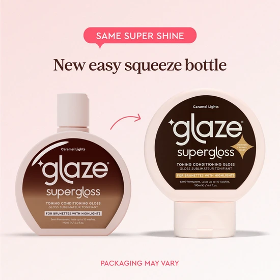 Glaze Supergloss Toning Conditioning Hair Gloss For Instant Shine Caramel Lights