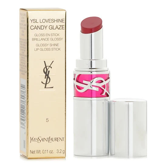 Yves Saint Laurent Loveshine Candy Glaze Lip Gloss Stick 5 Pink Satisfaction