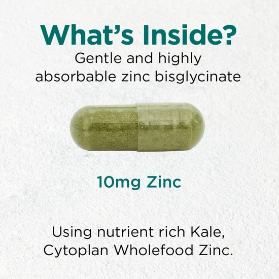 Cytoplan Wholefood Zinc 10mg Capsules 120 Capsules