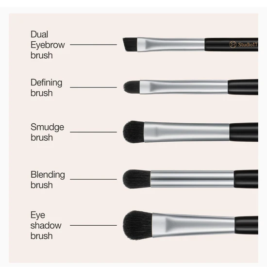 STUDIO17 Eye Makeup Brush Set 5pcs