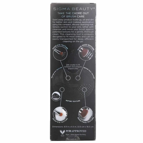 Sigma Beauty Spa Express Brush Cleaning Mat Black