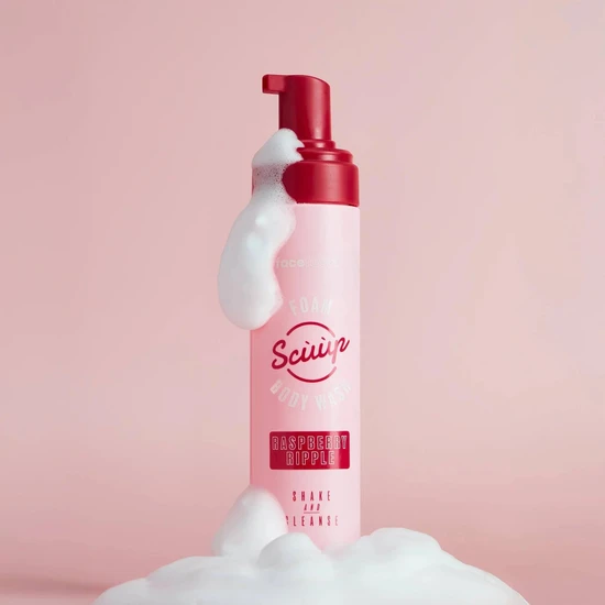 Face Facts Scuup Raspberry Ripple Foam Body Wash 240ml