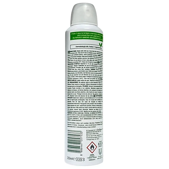 Simple Aloe Fresh Antiperspirant Deodorant Spray 250ml