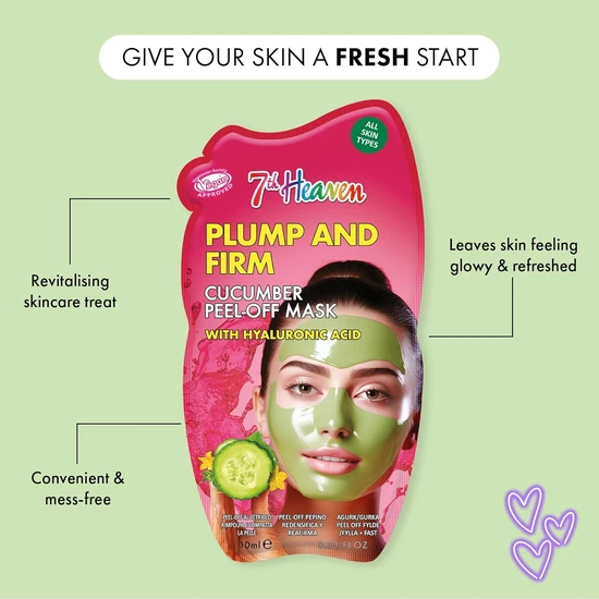 Montagne Jeunesse 7th Heaven Plump & Firm Cucumber Peel Off Mask 10ml