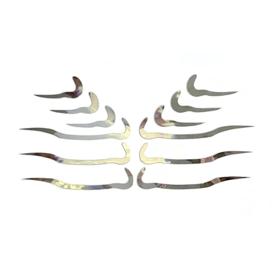 Glisten Cosmetics Underliners Chrome Makeup Stickers Face Lace