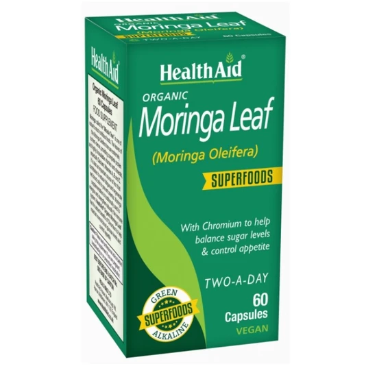 Health Aid Organic Moringa Leaf Capsules 60 Capsules