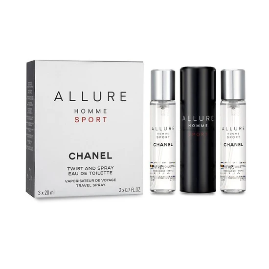 CHANEL Allure Homme Sport Gift Set 20ml Eau De Parfum + 20ml Eau De Parfum + 20ml Eau De Parfum