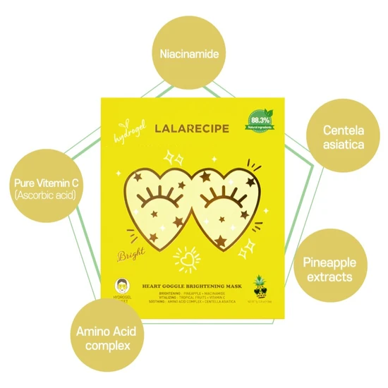 LALARECIPE Heart Goggle Brightening Mask 7g