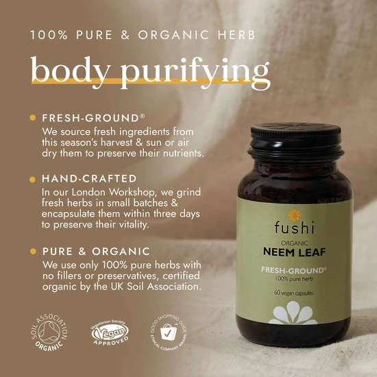 Fushi Organic Neem Leaf x 60 Capsules