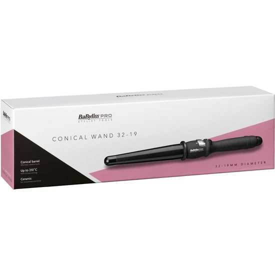 BaByliss PRO Dial A Heat Conical Wand 25mm